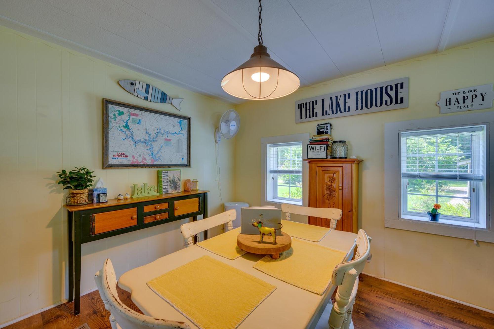 Eatonton Lake Sinclair Crooked Creek Cottage With Fire Pit! מראה חיצוני תמונה